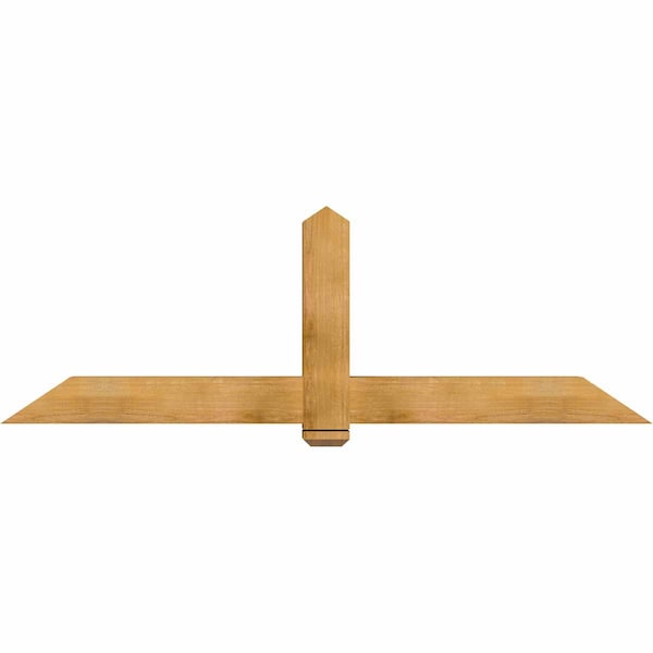 Ekena Millwork Eugene Rough Sawn Timber Gable Bracket, Western Red Cedar, 84"W x 28"H x 6"D x 6"F, 8/12 Pitch GBW084X28X0606EUG00RWR - main
